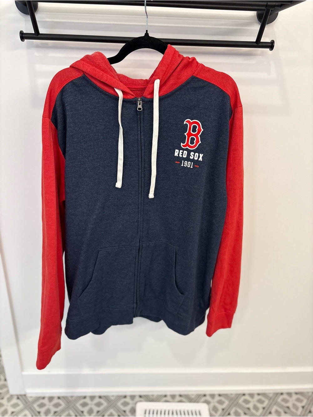Fanatics Red & Navy Boston Red Sox Zip-Up Hoodie